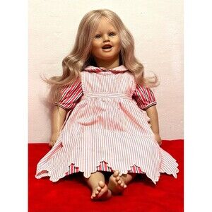 Vintage Annette Himstedt Lisa Doll #3420 NRFB Barefoot Children Series 1987 Box